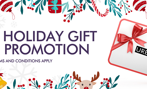 Urban spa holiday gift card promotion